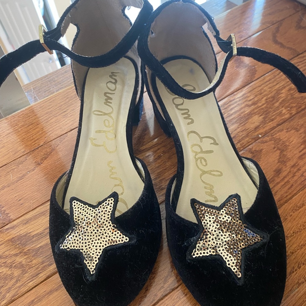 Sam Edelman Black and Gold girl’s Shoes